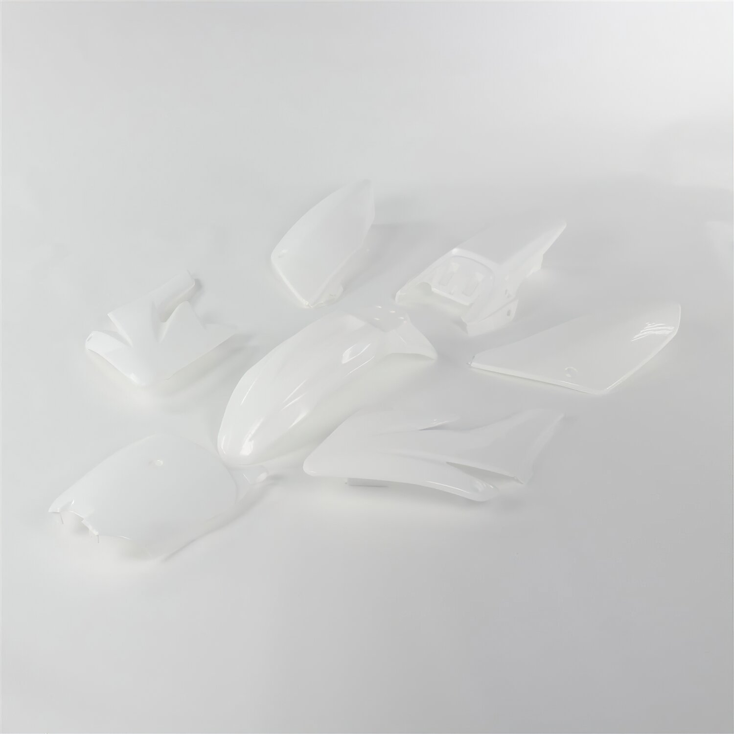 Kit plastique Blanc Pit Bike / Dirt Bike type CRF70