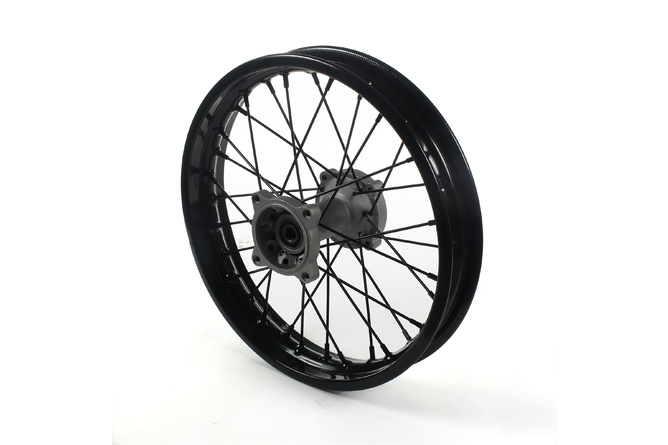 Roue arrière acier axe 15mm - 14 Pit Bike / Dirt Bike Noire