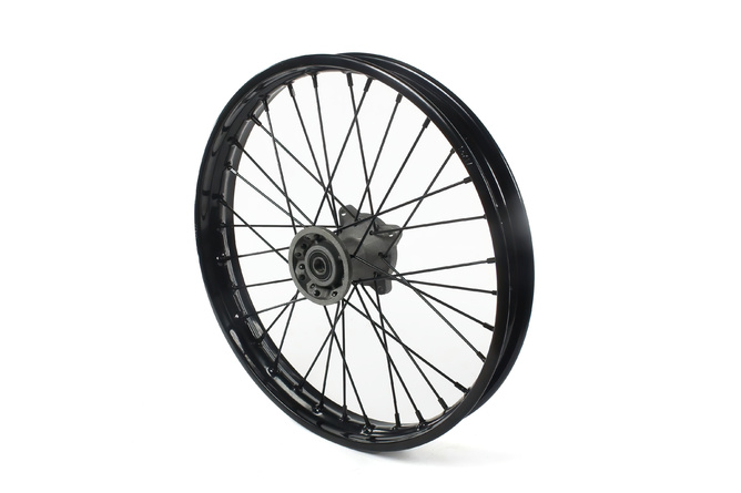 Roue avant acier d.15mm - 17 Pit Bike / Dirt Bike Noire