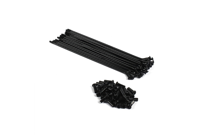 Jeu de 32 rayons de roue 1,6 x 17 Pit Bike / Dirt Bike Noir