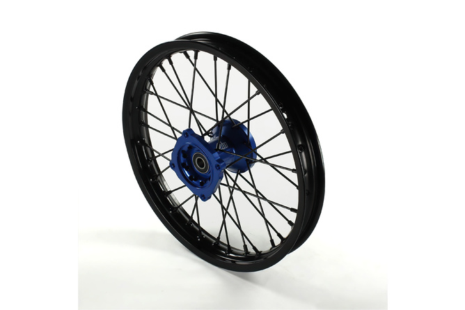 Roue avant moyeu alu CNC axe 15mm - 14 Volt Racing Pit Bike / Dirt Bike Bleu