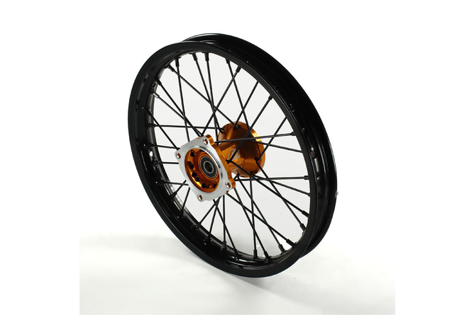 Roue avant moyeu alu CNC axe 15mm - 14 Volt Racing Pit Bike / Dirt Bike Or