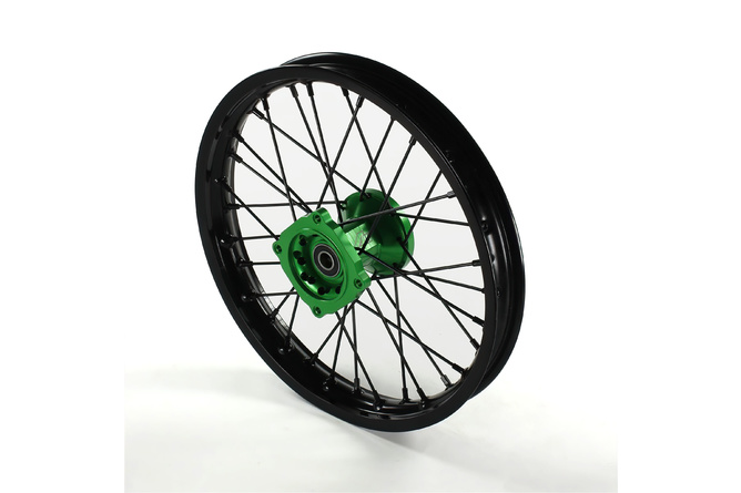 Roue avant moyeu alu CNC axe 15mm - 14 Volt Racing Pit Bike / Dirt Bike Vert