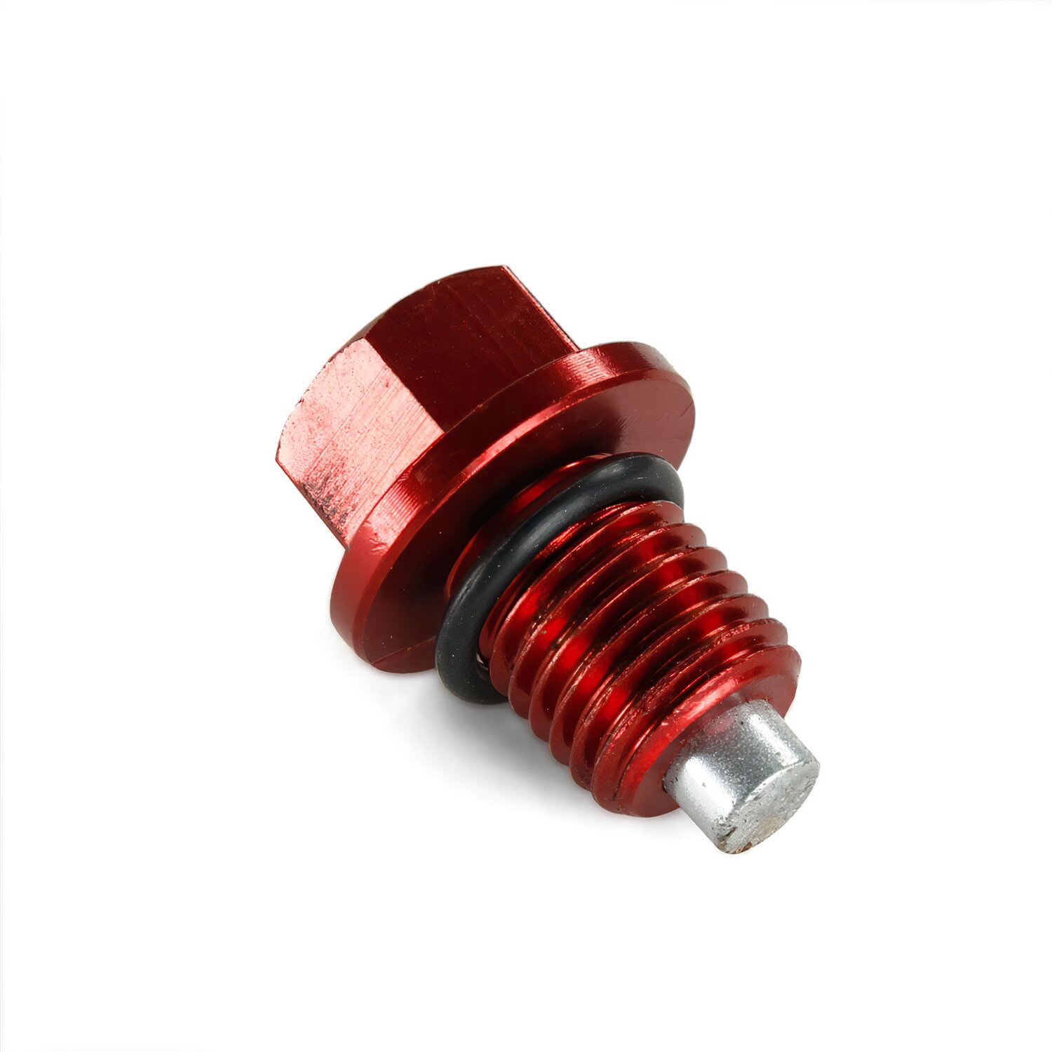 Bouchon de vidange aluminium aimante Pit Bike / Dirt Bike Rouge