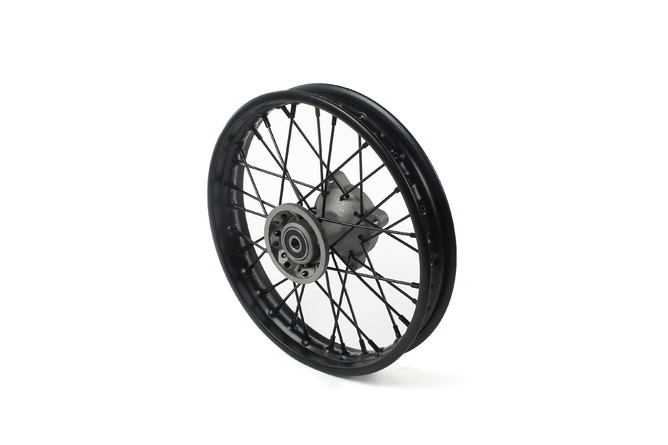 Roue avant acier axe 12mm - 12 Pit Bike / Dirt Bike Noire