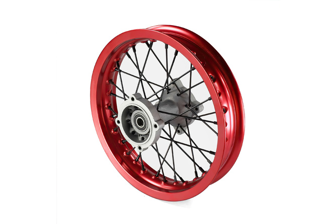 Roue arrière moyeu alu axe 15mm - 12 Pit Bike / Dirt Bike Rouge