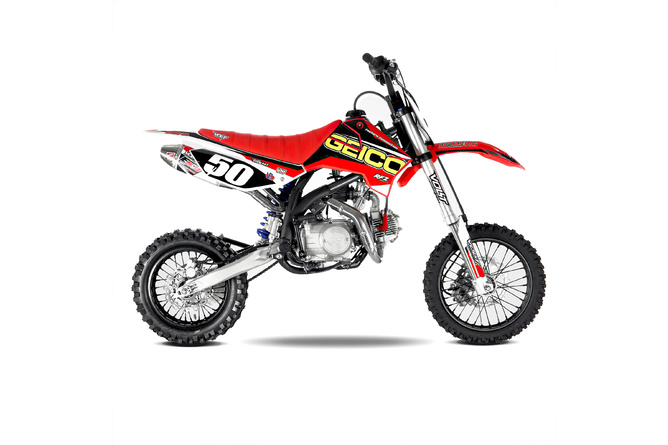 Kit plastiques avec kit déco Geico Pit Bike / Dirt Bike Apollo RFZ