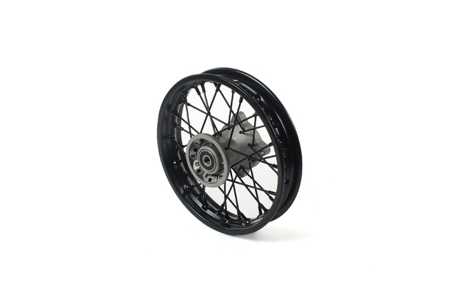 Roue avant acier axe 15mm - 10 Pit Bike / Dirt Bike Noire