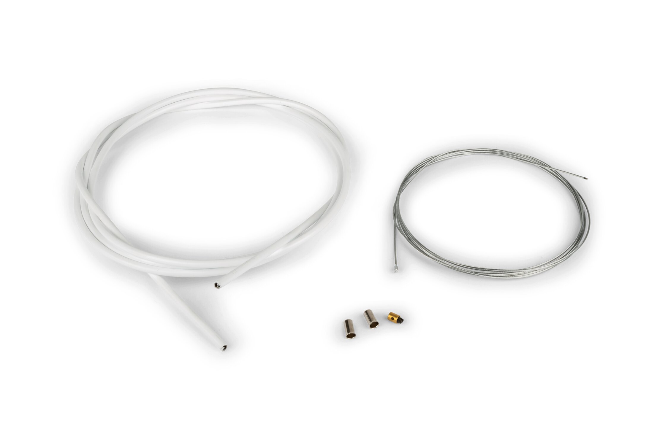 MotoForce Racing Pack câble de gaz universel 1,2mm x 2 mètres blanc