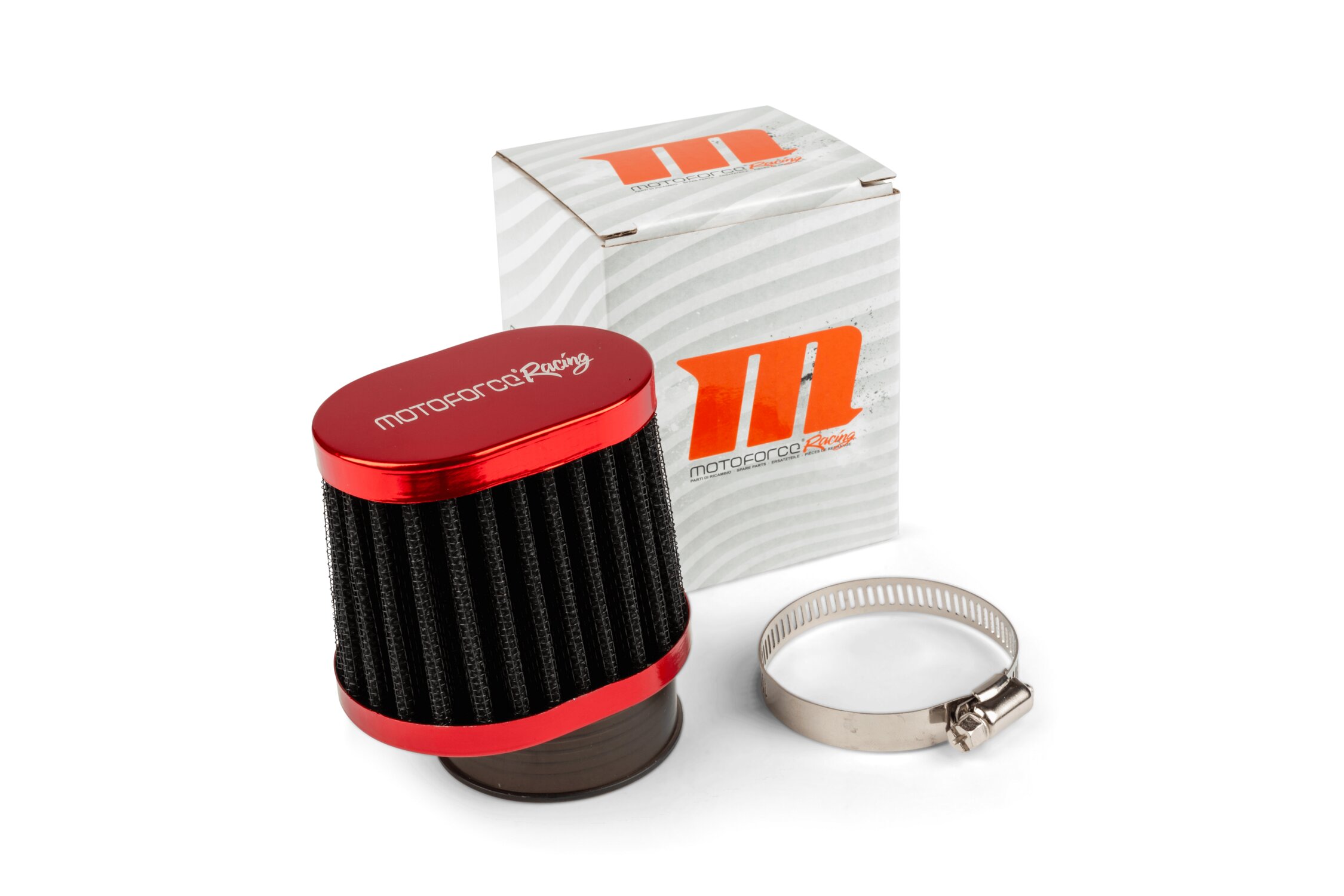 MotoForce Racing Filtre à air déporté Noir et Rouge