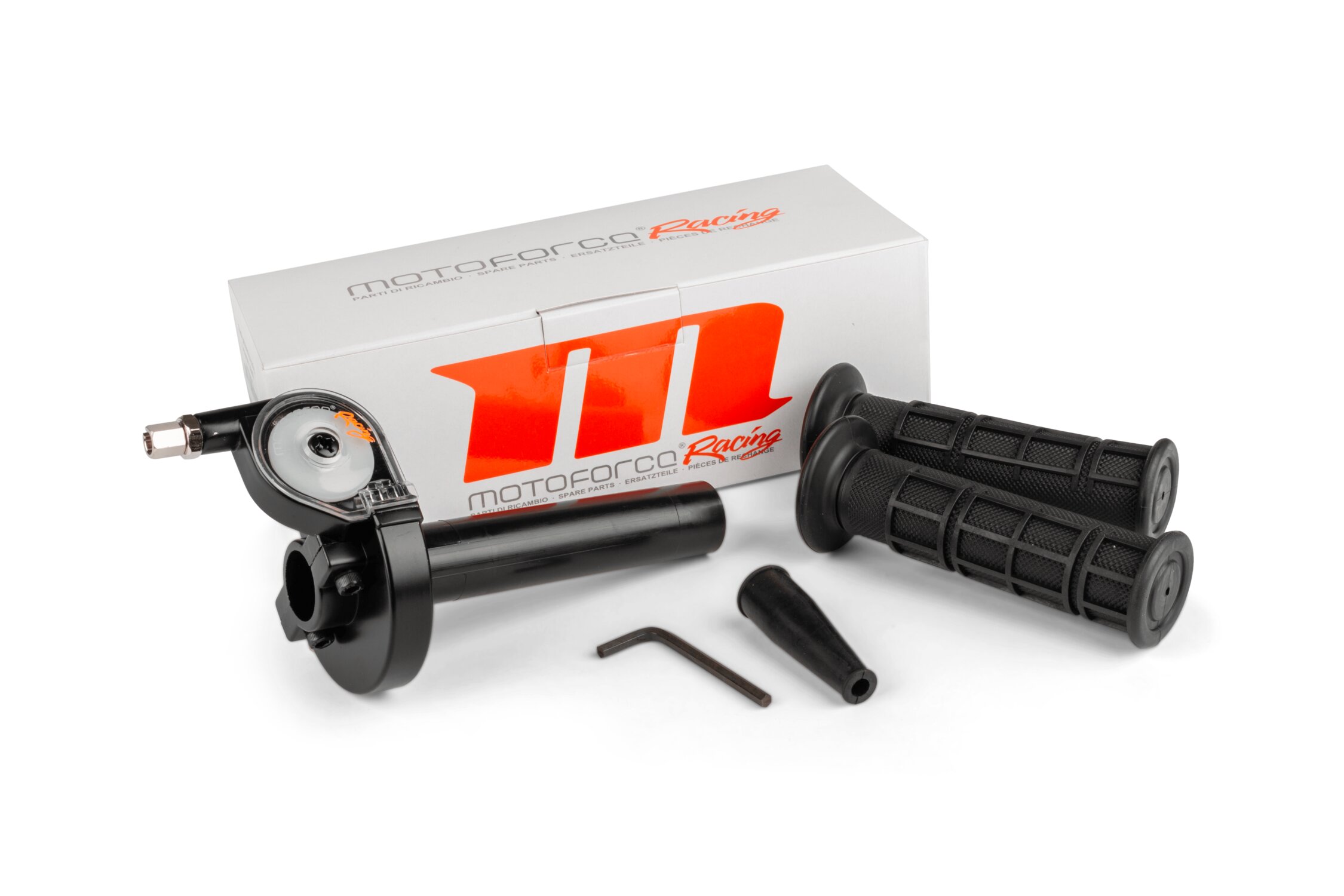 Quick Action Throttle Grip Black / Rubber Grips