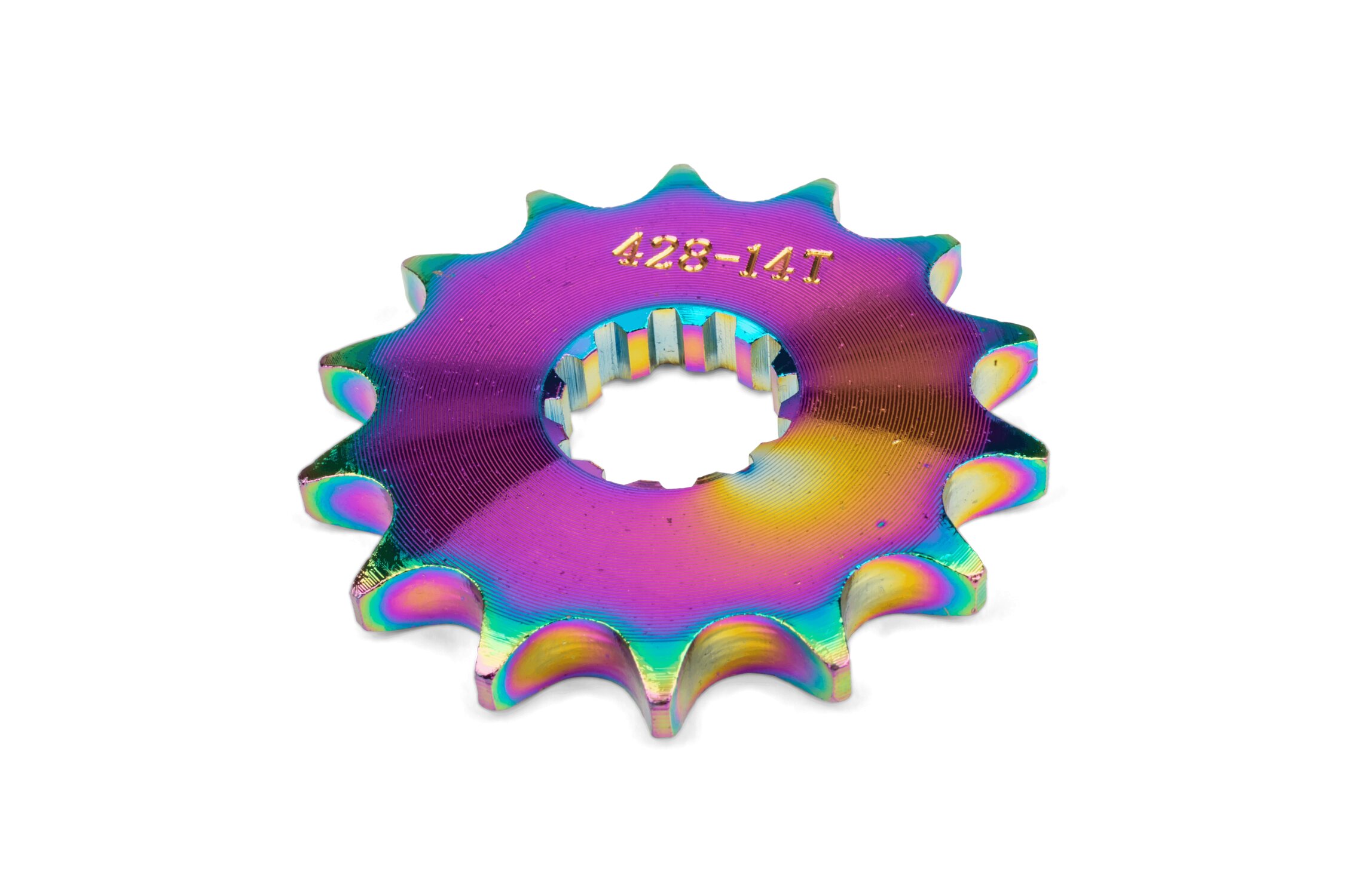 Pignon 14 dents - 428 MotoForce Racing AM6 Neochrome