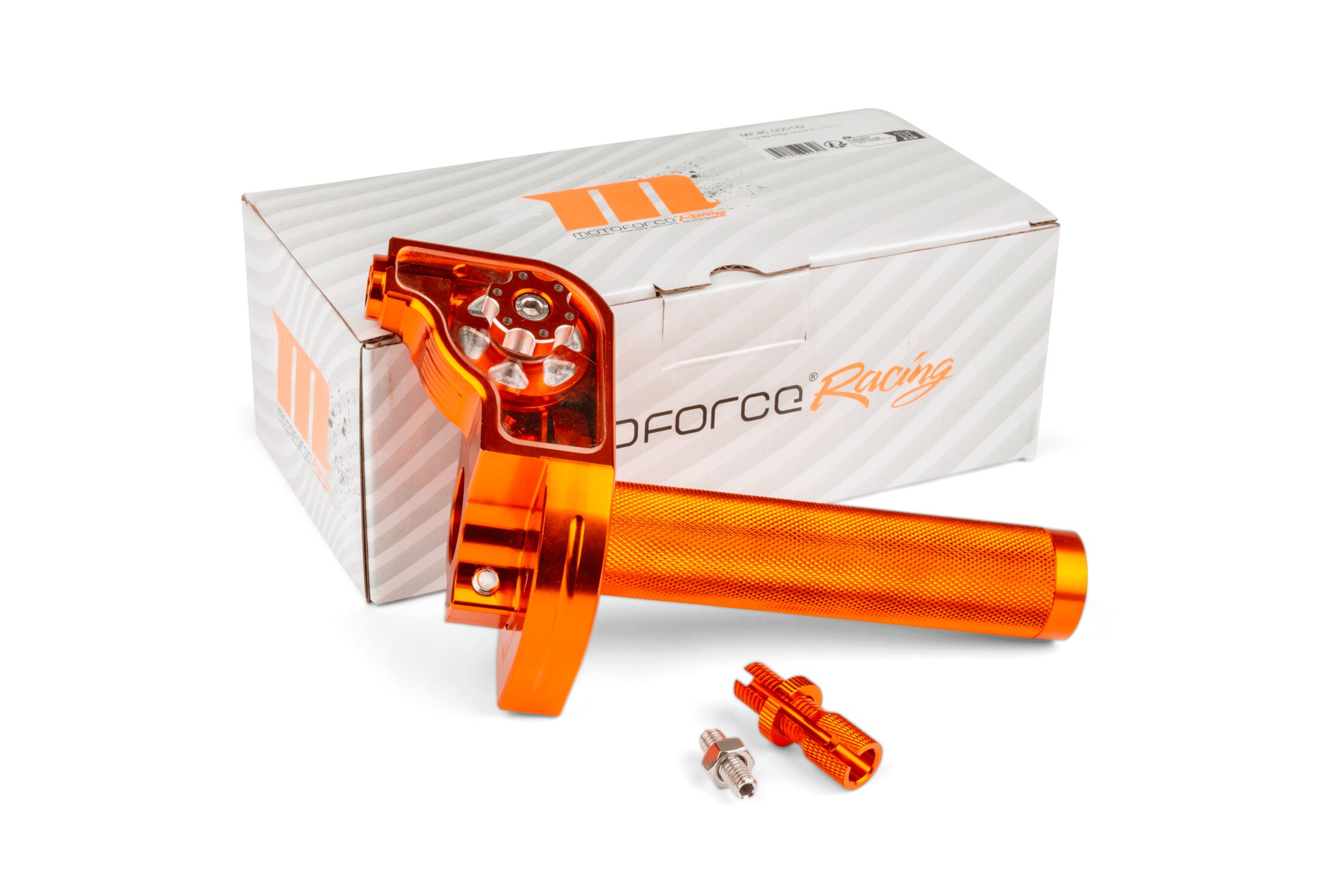 Poignée tirage rapide MotoForce Racing Alu CNC orange