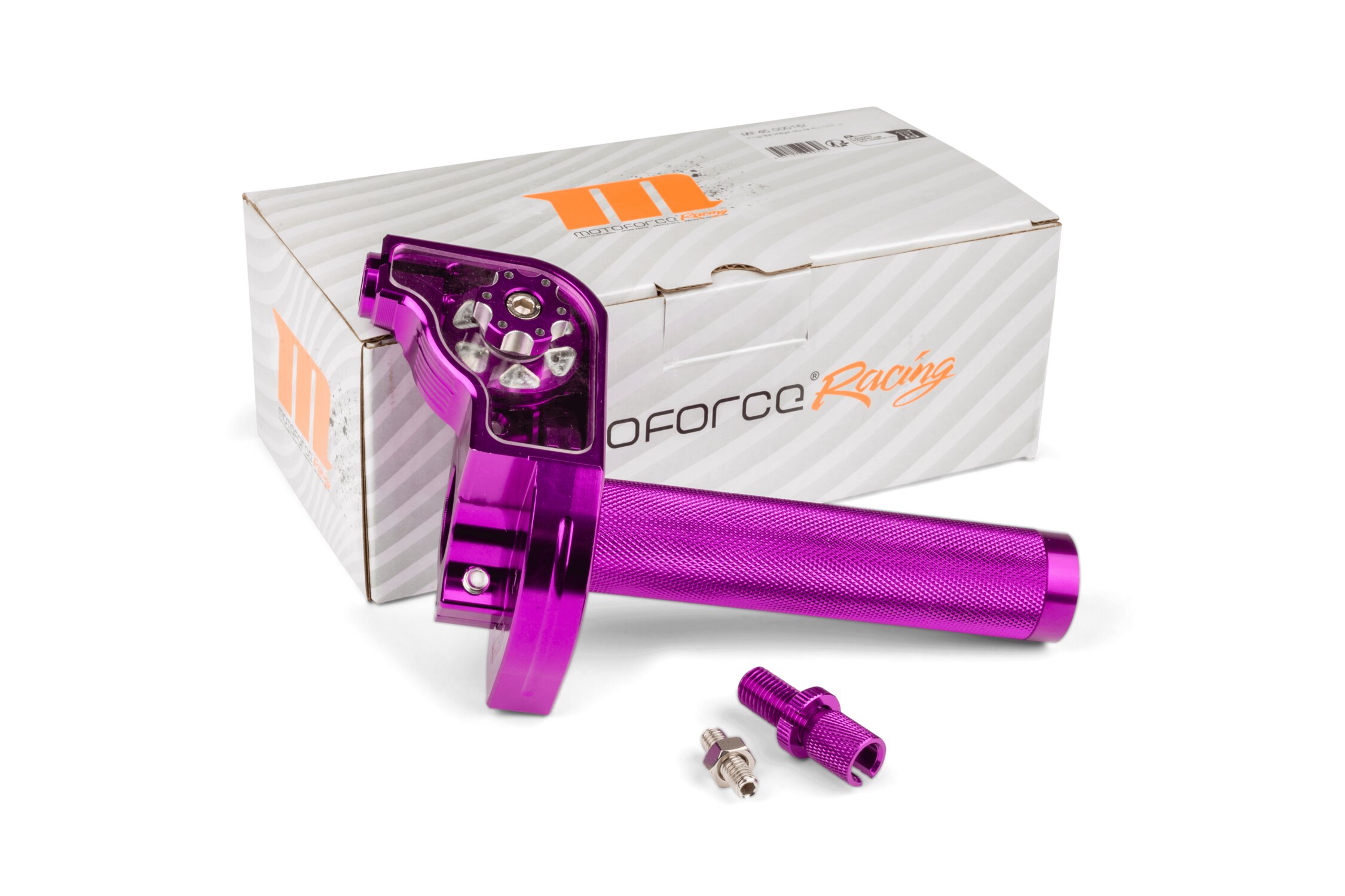 Poignée tirage rapide MotoForce Racing Alu CNC violet