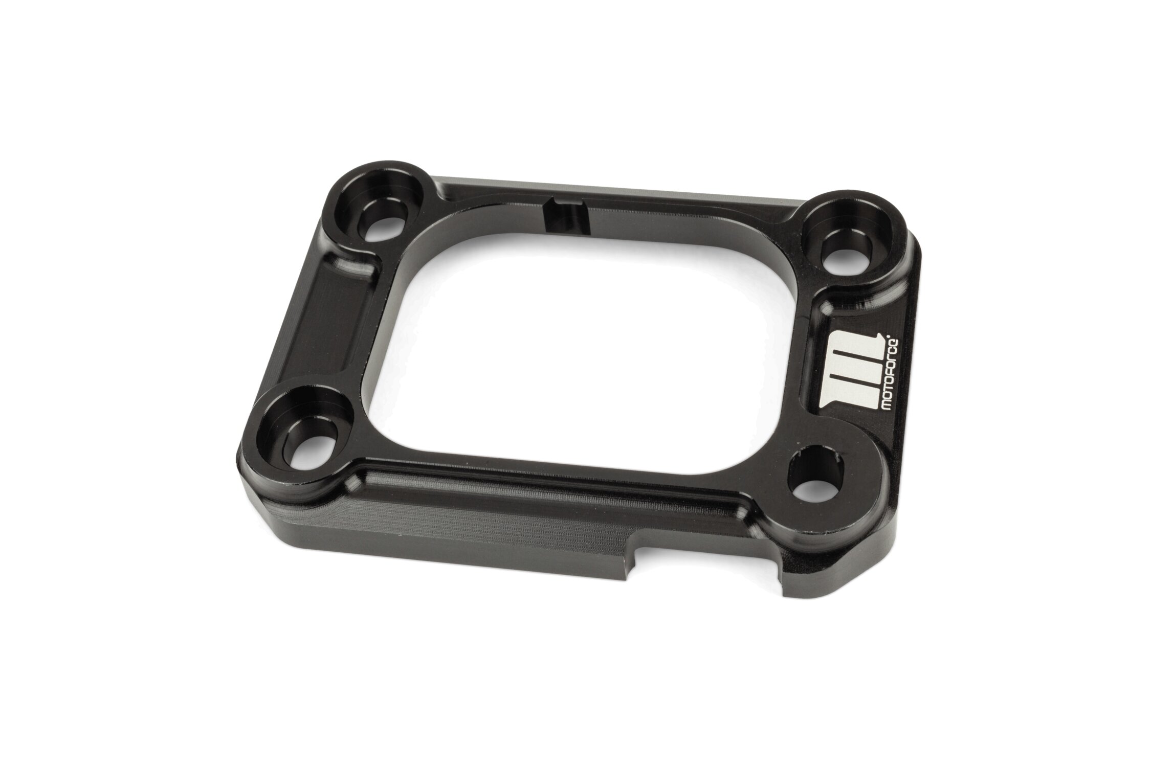 MotoForce Racing Platine d'appui pipe d'admission AM6 et Derbi Noir