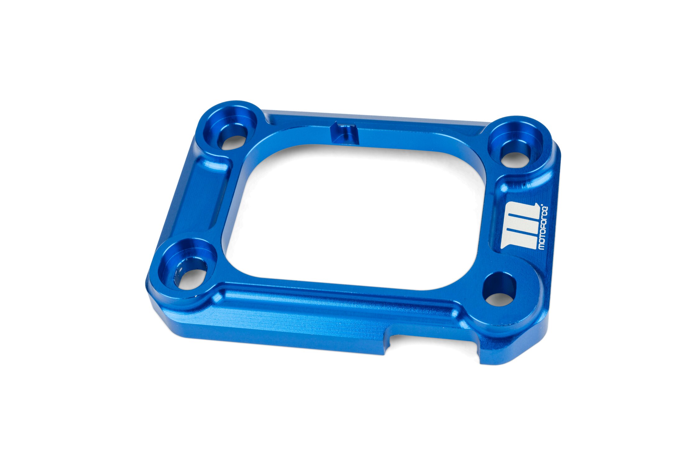 MotoForce Racing Platine d'appui pipe d'admission AM6 et Derbi Bleu