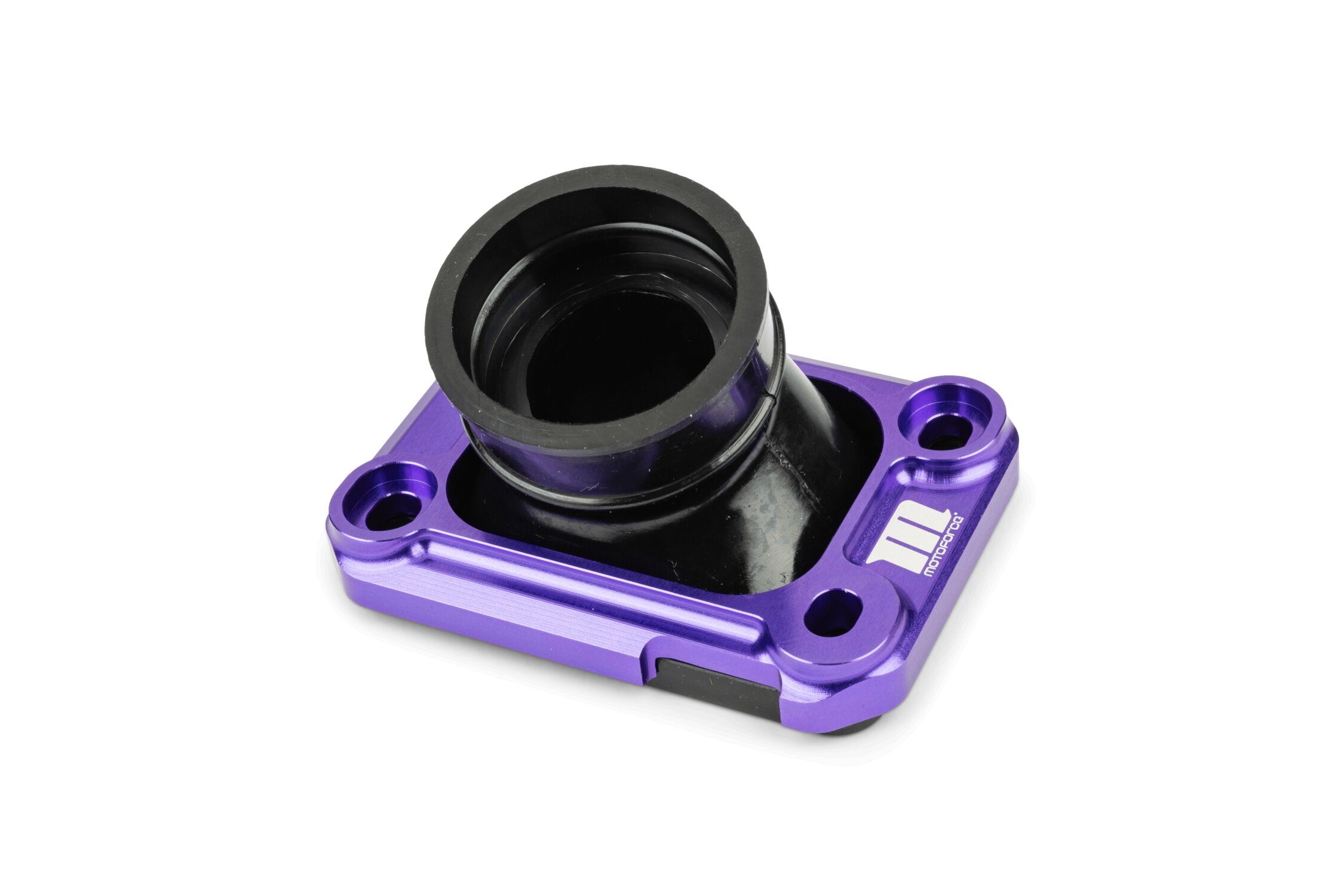 Pipe d%27admission avec platine Motoforce Racing AM6 / Derbi Violet Pipe d%27admission avec platine Motoforce Racing AM6 / Derbi Violet