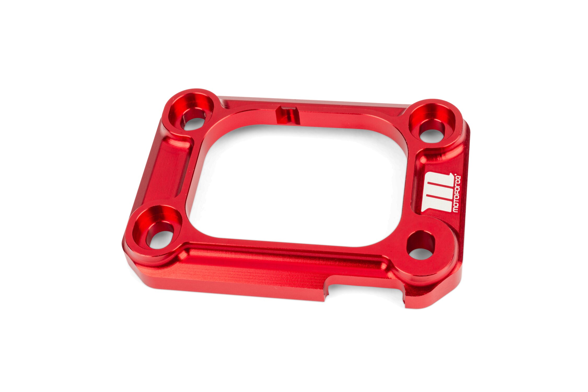 MotoForce Racing Platine d'appui pipe d'admission AM6 et Derbi Rouge