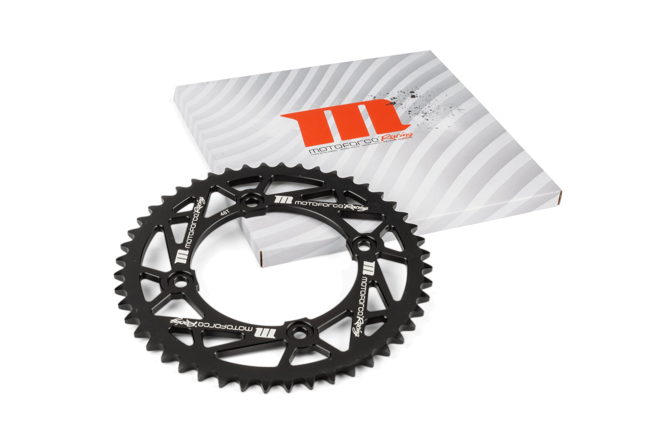 Couronne 48 dents - 420 MotoForce Racing Beta RR alu Noir