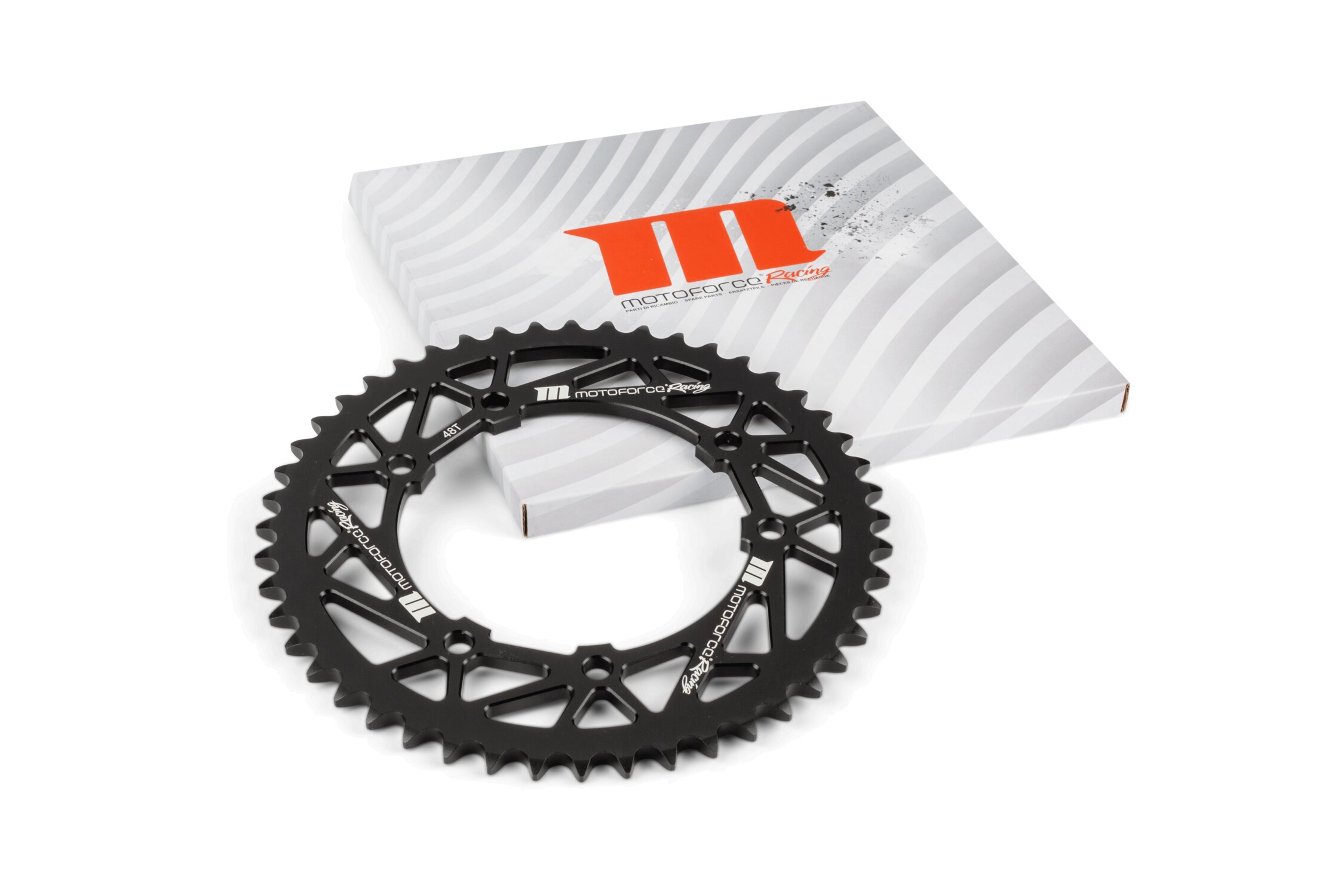 Couronne 48 dents - 420 MotoForce Racing Rieju MRT alu Noir