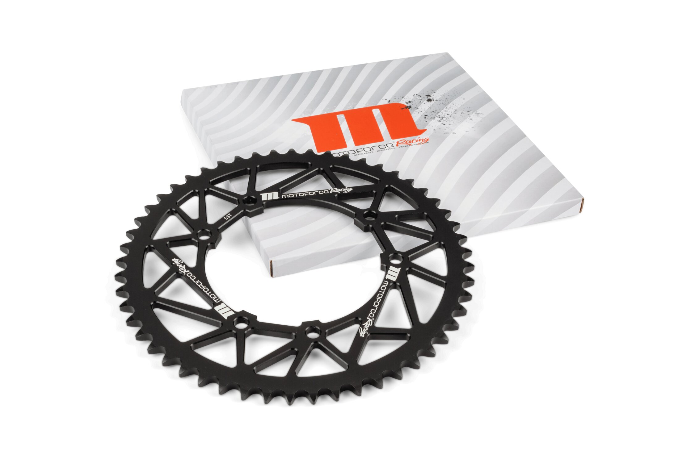 Couronne 53 dents - 420 MotoForce Racing Rieju MRT alu Noir