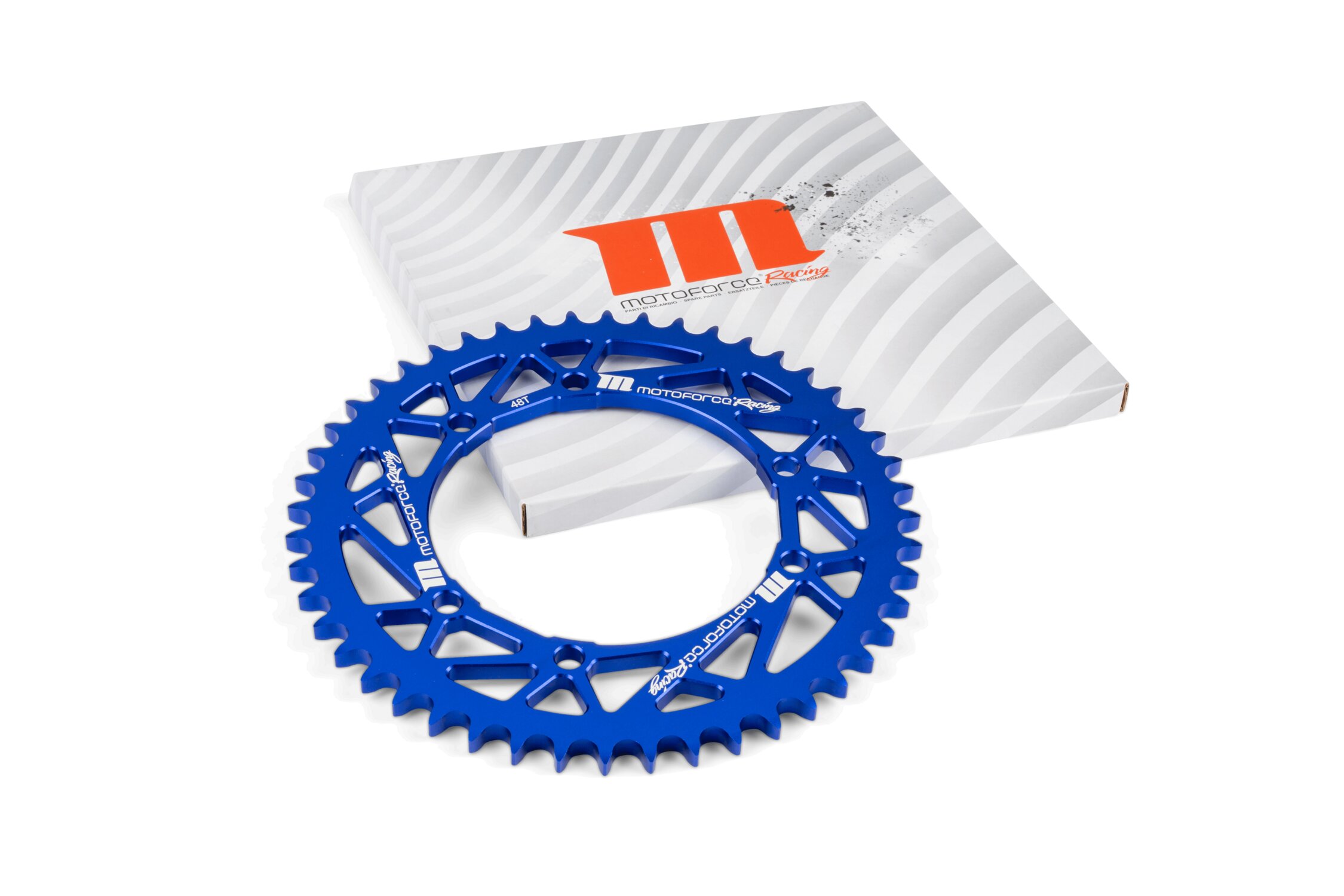Couronne 48 dents - 428 MotoForce Racing Sherco 50 alu Bleu