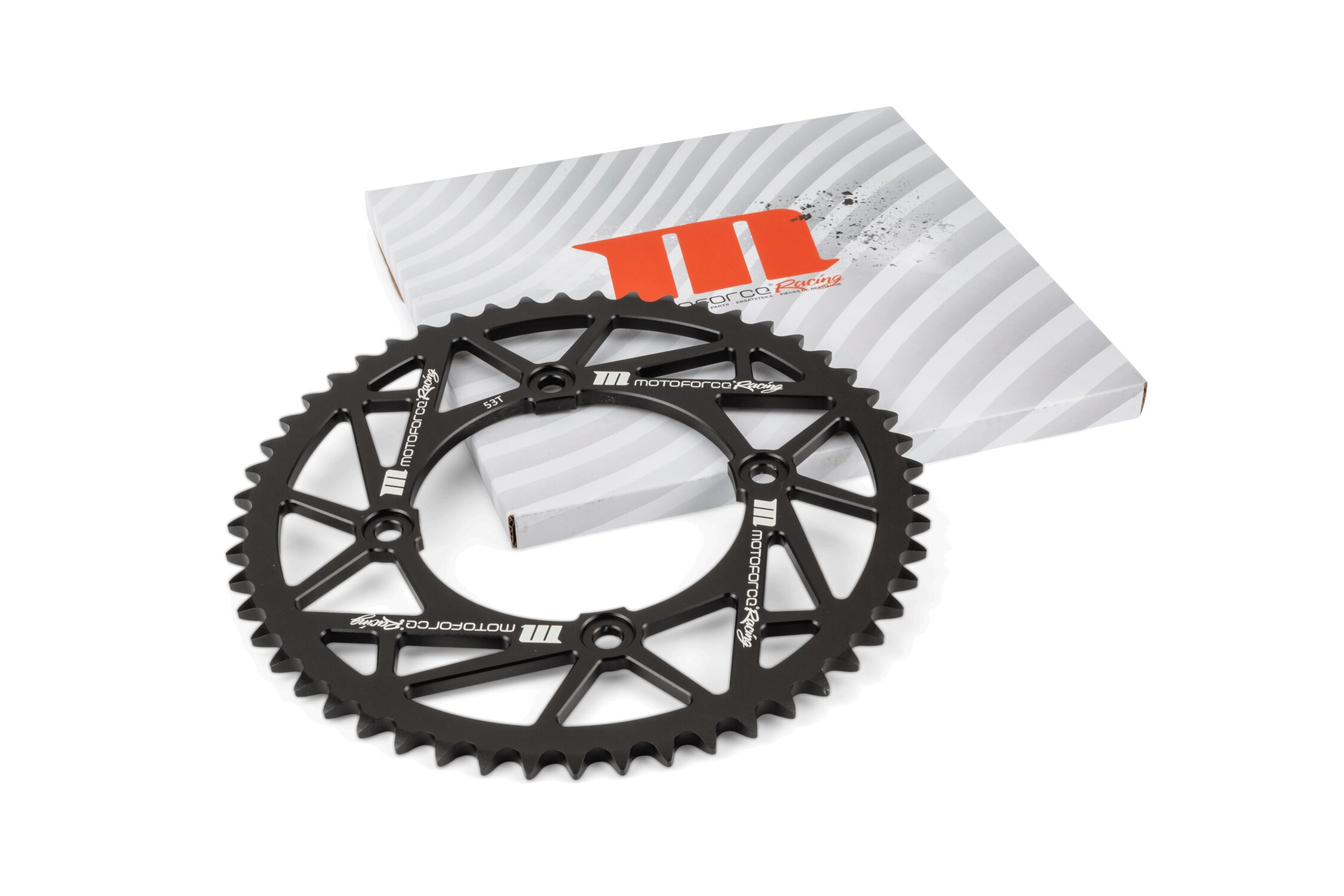 Couronne 53 dents - 420 MotoForce Racing Beta RR alu Noir