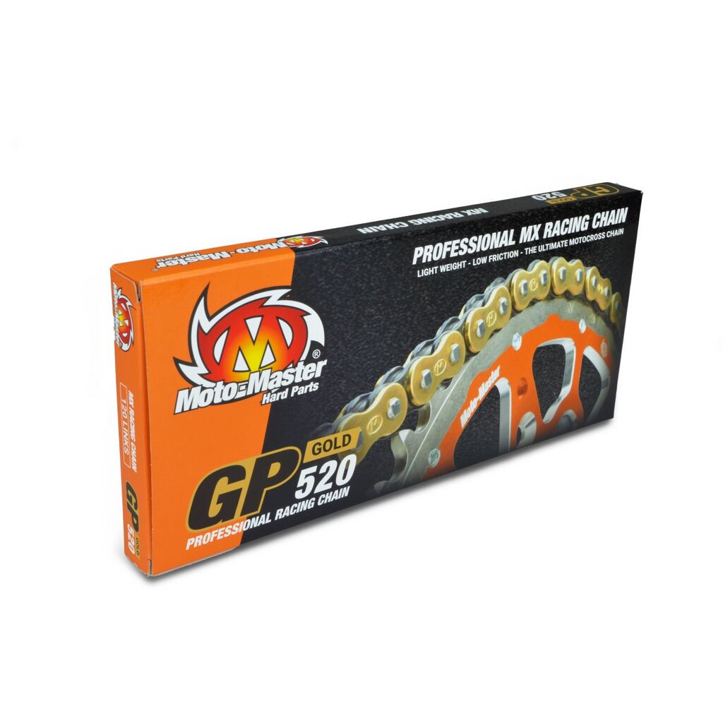 Moto Master Catena Moto Offroad Gp Gold Ideale Per Bagnato E Fango - Passo 520-image