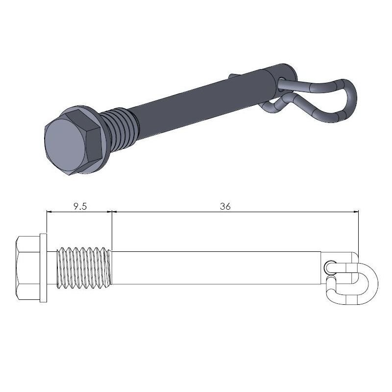 Moto Master Axe de plaquettes de frein arrière TC / SX 85