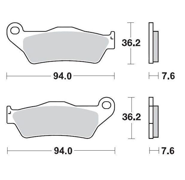 Moto Master Plaquettes de frein avant 093012 Sinter Pro Racing GP KTM / Husqvarna