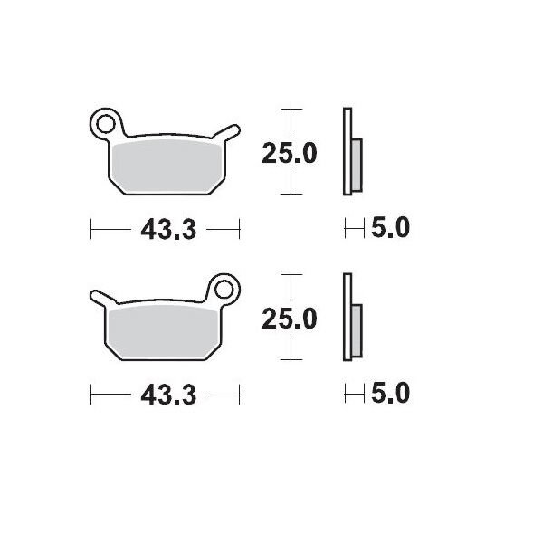 Moto Master Plaquettes de frein avant 094711 Sinter Pro Racing SX 50