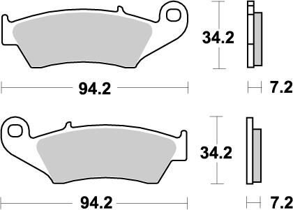 Moto Master Plaquettes de frein avant Nitro Honda CR 250
