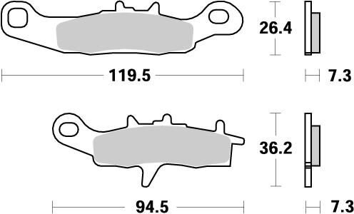 Moto Master Plaquettes de frein avant Nitro KX 85
