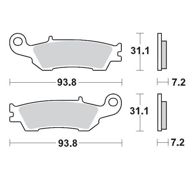 Moto Master Plaquettes de frein avant Nitro Sport YZ / YZF