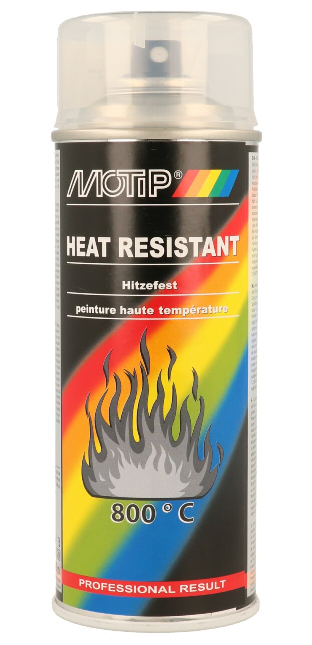 Vernis haute température 800° transparent Motip 400ml (Aérosol)