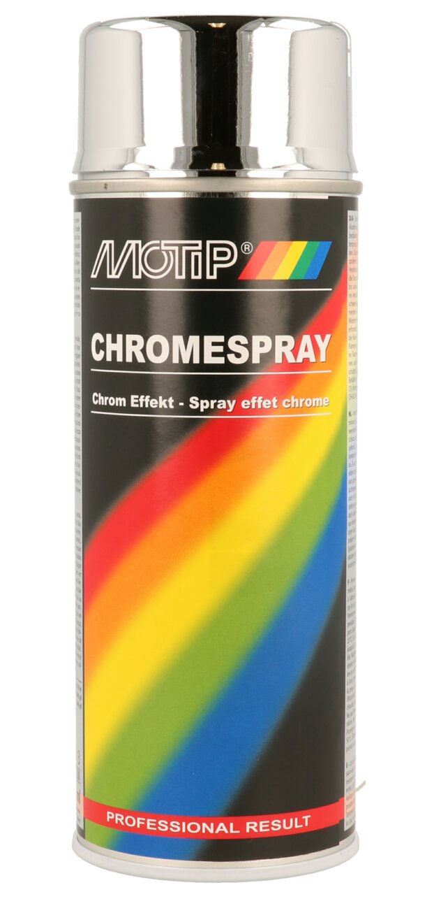 Bombe de peinture chrome brillant Motip 400ml (Aérosol)