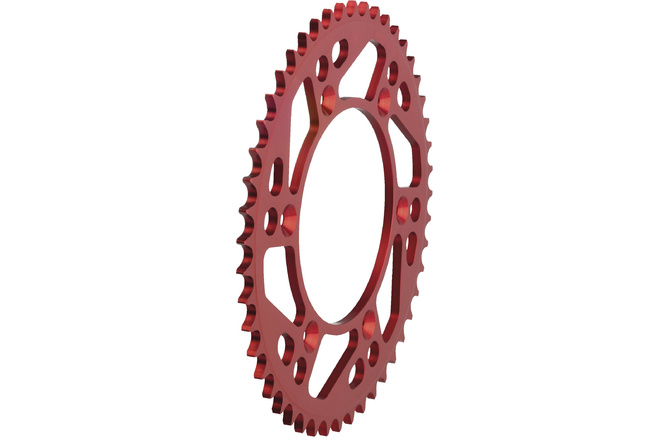 Couronne aluminium 520 Moose Racing 51 dents rouge