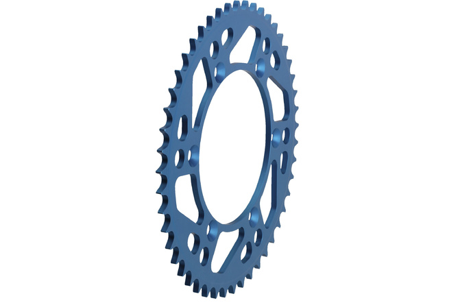 Couronne aluminium 428 Moose Racing 49 dents bleue