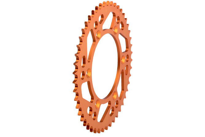Couronne aluminium 428 Moose Racing 46 dents orange
