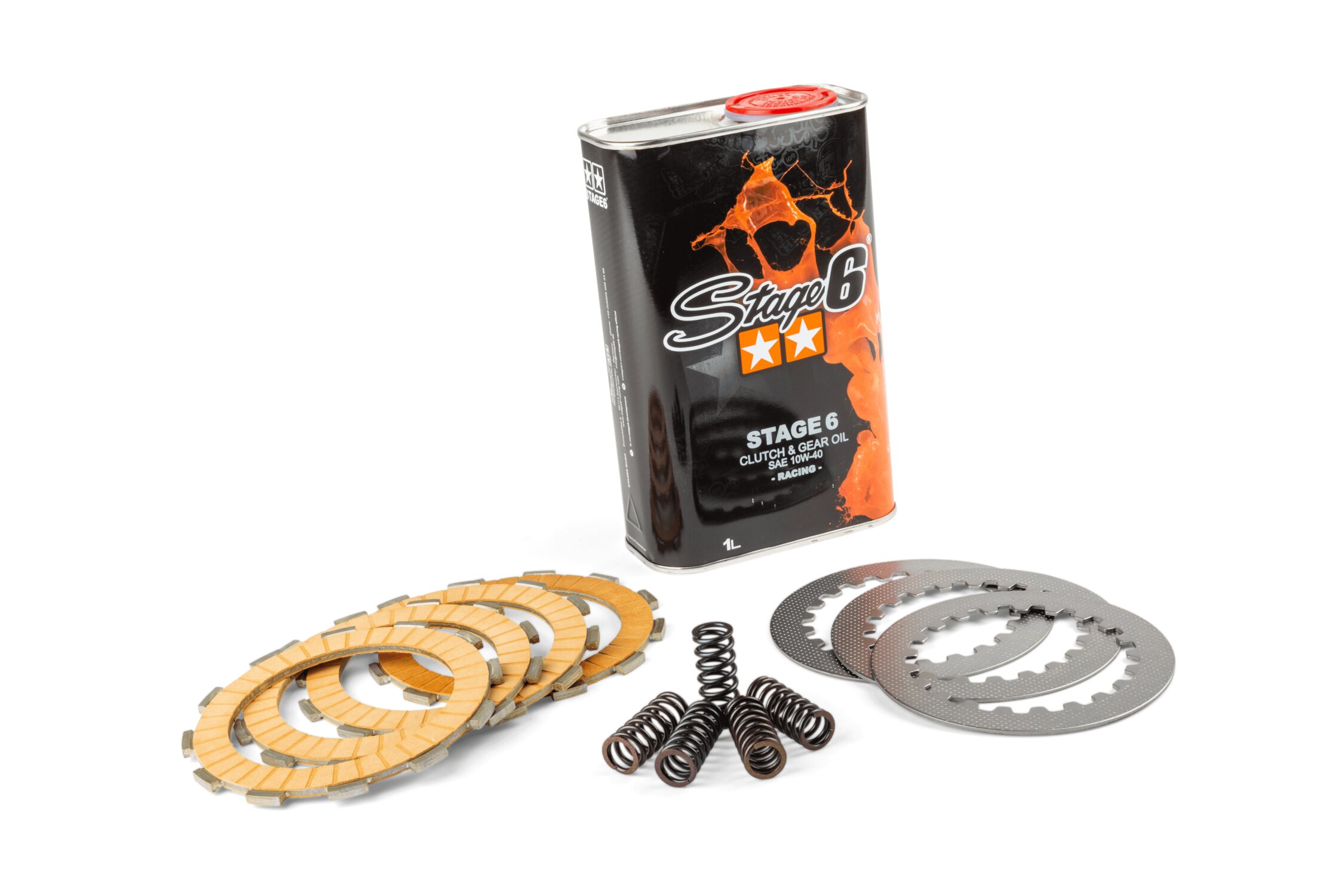 Pack embrayage et huile de boîte Stage6 Derbi