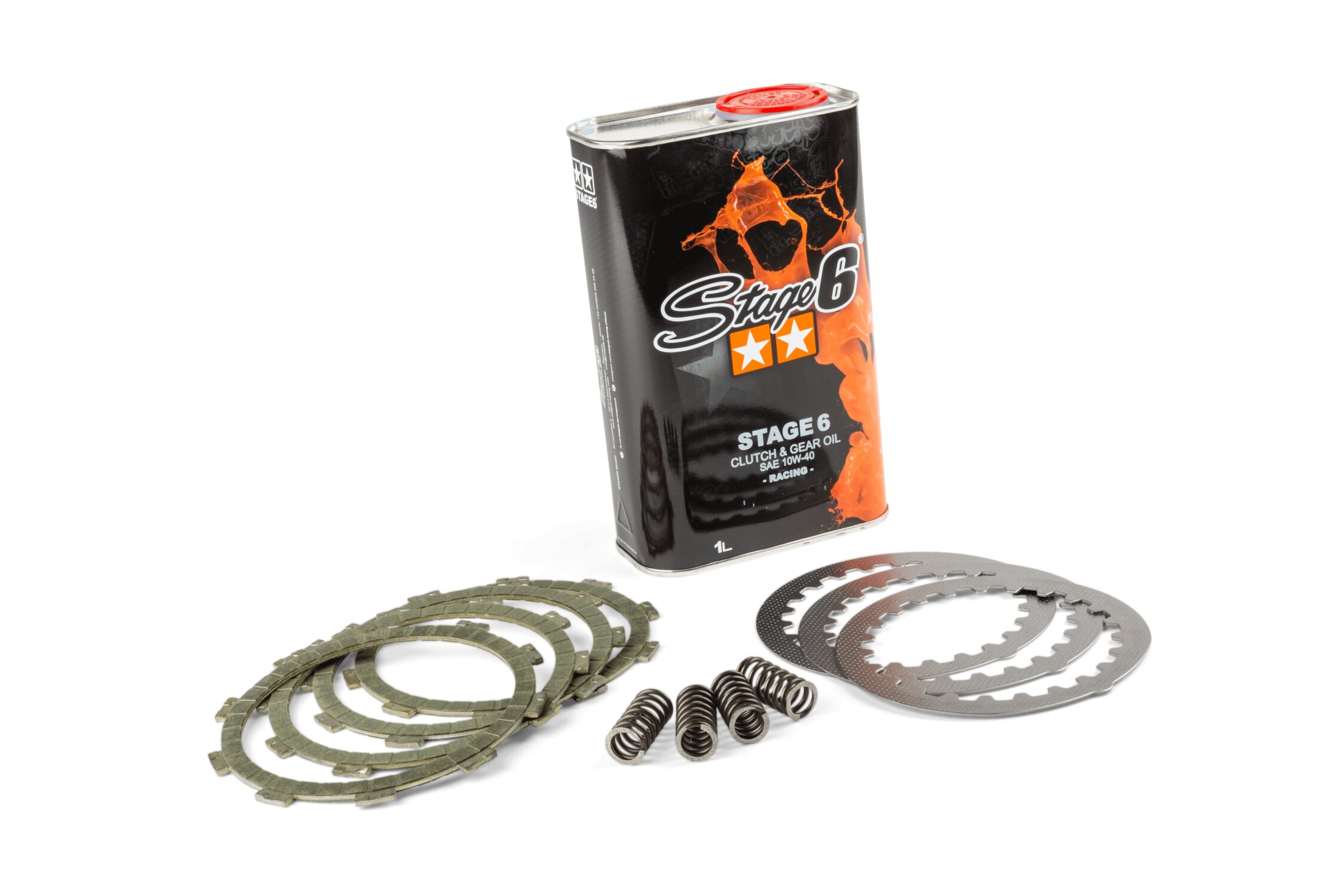 Pack embrayage et huile de boîte Stage6 Minarelli AM6