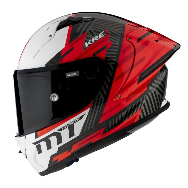 MT Helmets Casque intégral KRE+ Carbon Brush A5 rouge XL