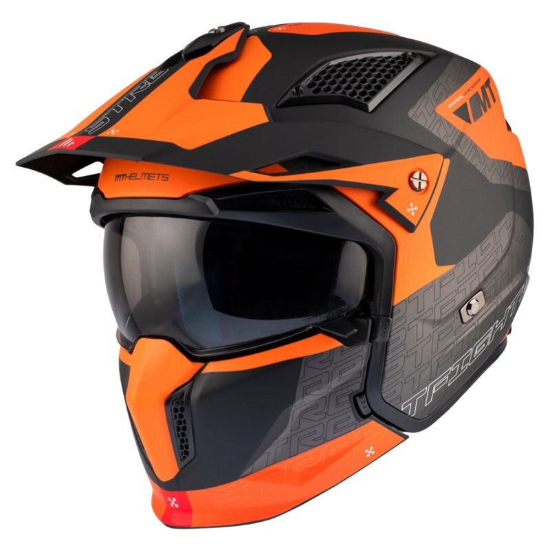 Casque Trial MT Helmets Streetfighter SV S Totem gris / orange XXL