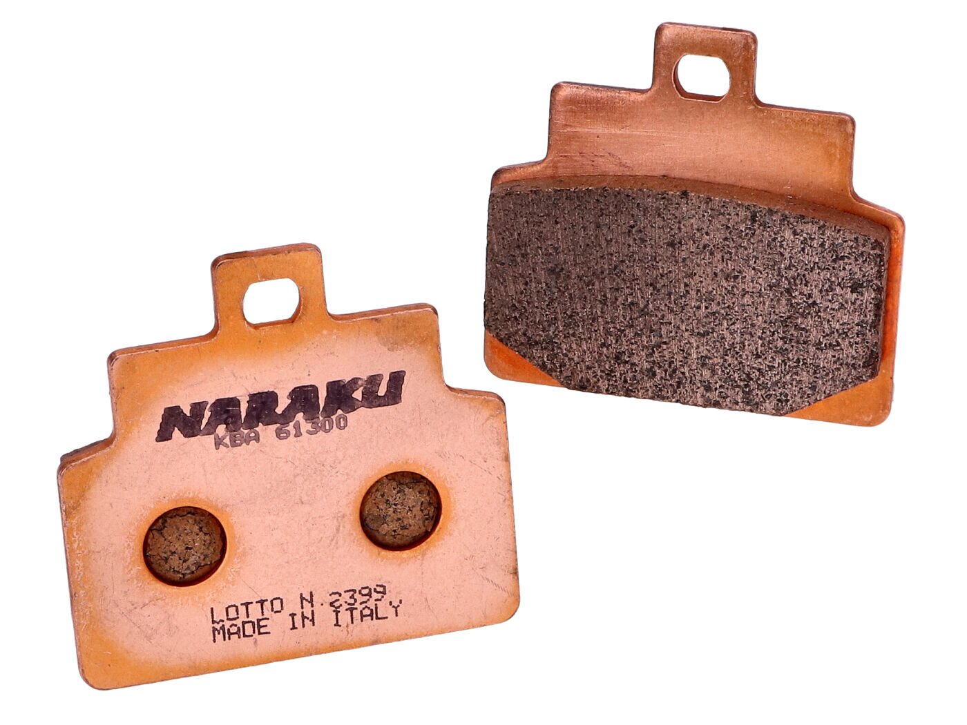 Plaquettes de frein métal fritté Naraku Aprilia Scarabeo 100
