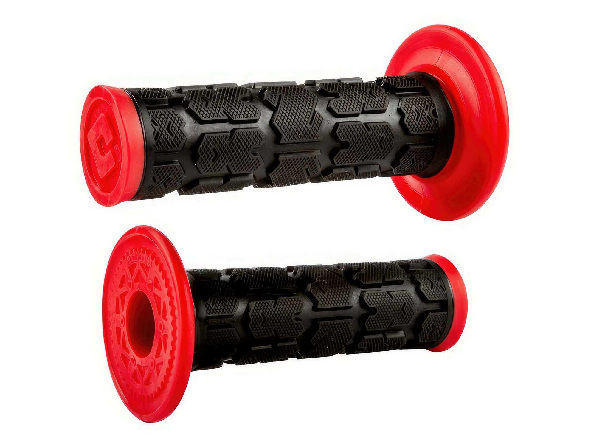 Poignées ODI Rogue MX No-Waffle noir / rouge