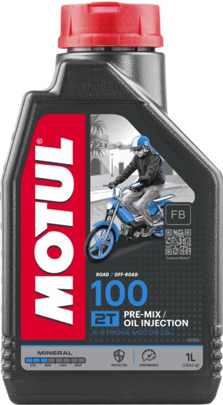 Huile Motul moto 100 minérale 1L