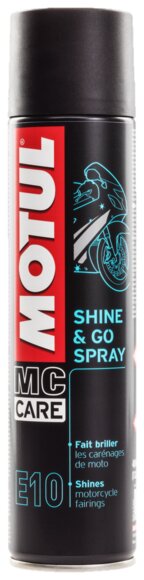 Motul Nettoyant plastique Moto / Scooter E10 Shine & Go Spray 400ml (Aérosol)