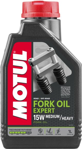 Huile de fourche Motul Fork Oil Expert 15W Medium / Heavy 1L