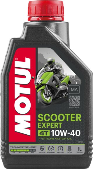 Huile moteur 4T Motul Scooter Expert 10W40 MA 1L