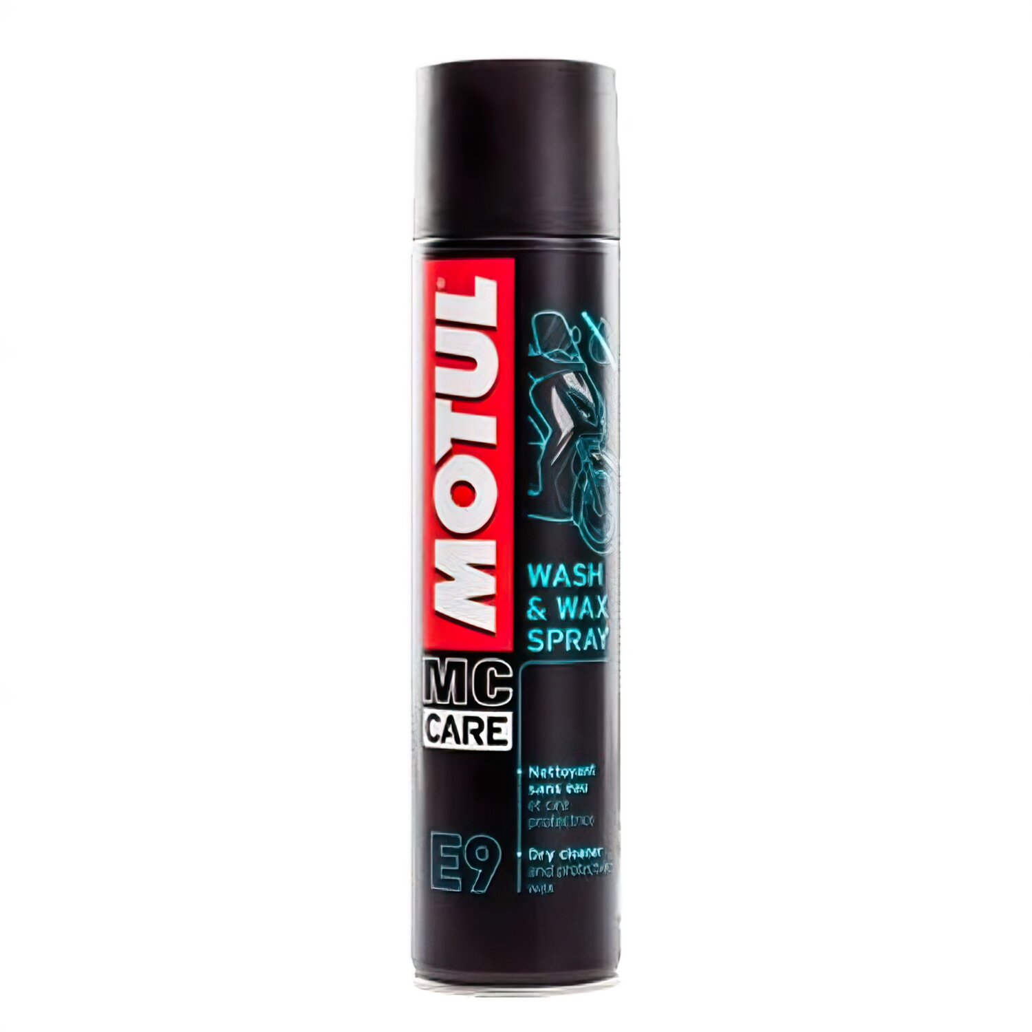 Motul Nettoyant Moto / Scooter à sec E9 Wash & Wax Spray 400 ml (Aérosol)